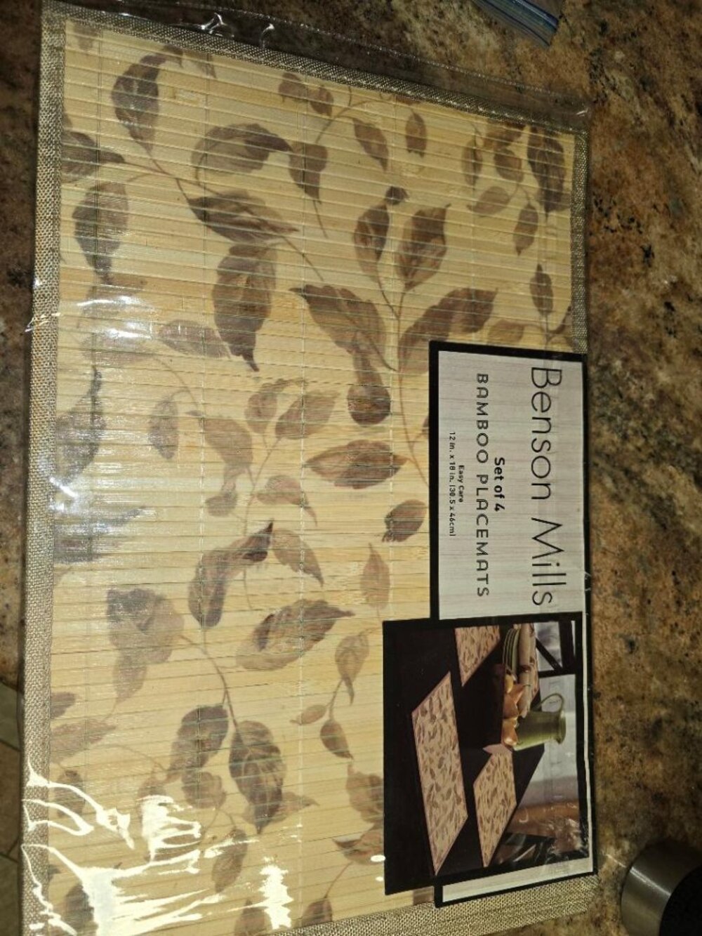 Bamboo Placemat NWT 12" x 18"